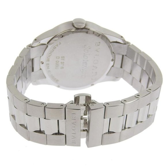 BVLGARI Solo tempo Watches Silver Stainless Steel Quartz Analog disp main image 6